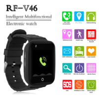 RF-V46 Waterproof 4G Smart GPS Watch For Kids Elderly Digital Watch Tracker With Bracelet Wristband SOS Geo-fence Remove alarm