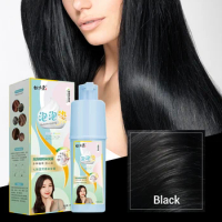 3 In 1 Hair Dye Shampoo Bubble Plant Hair Dye Household Washing Essence Black Color Color Hair Cream Easy-to-wash Hair