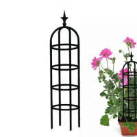 Garden Obelisk Trellis Plant Support Tower Stand For Flower Vine Frame Trellis Vines Floral Weather-Proof Garden Trellis Decor