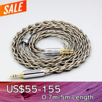 99% Pure Silver + Graphene Silver Plated Shield Earphone Cable For TAGO T3-01 T3-02 studio Klipsch HP-3 Heritage 3.5mm Pin head