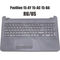 RU US Keyboard For HP Pavilion 15-AY 15-AC 15-BA TPN-C125 Series Laptop Palmrest Upper Case Cover Topcase 855027-001
