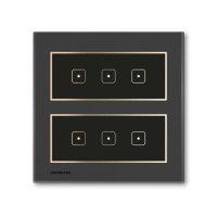 【GREENBANK 綠銀】G-Switch T1 無線智能六開關 l 石墨色 l Apple HomeKit(台灣專用規格 l 支援雙切)