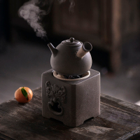 煮茶爐 碳烤爐 燒水爐 煮茶爐 醒獅復古個性小炭爐 家用電陶爐 戶外手握煮茶壺