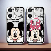 Disney Cute Mickey For OPPO A98 A94 A92 A78 A76 A74 A72 A58 A54 A55 A36 A15 Reno 7 6 5G Angel Eyes Transparent Phone Case