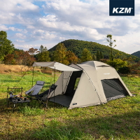 【露營趣】KAZMI K221T3T02 TIER提爾4人帳 帳篷 帳棚 圓頂帳 家庭帳 露營帳 露營 野營