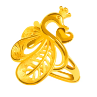 【元大珠寶】買一送一黃金戒指9999孔雀女王(1.83錢正負5厘)