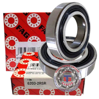 Ball Bearing 6203 2RSR FAG Original Tutup Karet - Bearing FAG 6203-2RSR