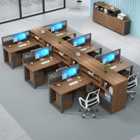 免運速發 辦公桌 工位桌 員工桌辦公桌簡約現代辦公室桌椅組合屏風辦公卡位面對面職員辦工作桌