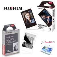 Fujifilm Instax Mini 12 Film Monochrome + Black Film Photo For Instax Mini LINK 11 9 7s 8 25 40 90 Evo Film Camera + Free Gift