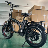 20 inch fast 1000w folding electric mountain bike with fat tires