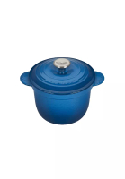Le Creuset Le Creuset Marseille Blue Cast Iron Cocotte Every 18cm Rice Pot With Inner Lid
