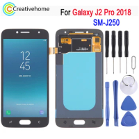 OLED LCD Screen For Samsung Galaxy J2 Pro 2018 SM-J250 Phone Display and Digitizer Full Assembly Replacement Part