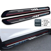 2pcs fit for Subaru XV 2018-2023 Side Step Running Board Aluminium Pedal (with Brackets)