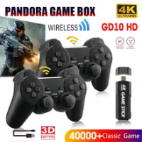 Video Game Console Retro Game Stick 4k 40000games For PS1 Fc MAME Game Stick Wireless Controller Gamepad 4k HD RETRO Game Consol