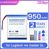 GUKEEDIANZI Replacement Battery MX Ergo (533-000120) 950mAh for Logitech mx master 2s Anywhere 2 2S Anywhere2 Anywhere2S