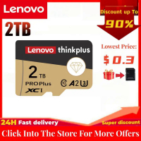 Lenovo 2TB การ์ดหน่วยความจำ1TB A2 U3 Class10 SD Card 512GB 256GB 128GB TF Flash Card 64GB สำหรับ Nintendo Switch ศัพท์ Ps4 Ps5เกม