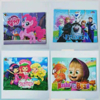 Puzzle Karakter Anak Perempuan Bahan karton Tebal