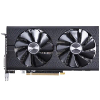 Used RX580 8GB Sapphire XFX GTX 1052 2G GDDR5 GPU Discrete Computer Game to Eat Chicken Graphics Card A Card 2048SP