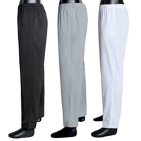 YJFMuslim lelaki arab seluar kasual elastik pinggang seluar panjang putih hitam kelabu seluar Jubba Thobe Eid Ramadan Saudi jubah BottomsJGF