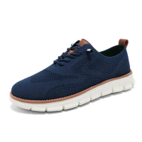 Lightweight Lace Up Casual Men's Shoes Comfortable Breathable Men's Driving Shoes Loafer Shoes