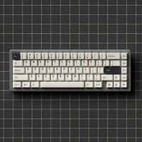 JKDK Black And White BOW Keycap Cherry Profile PBT Dye Subbed Key Caps For Mechanical Keyboard With MX Switch