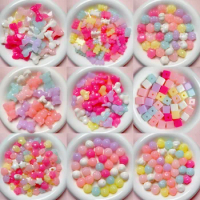 Cute Jelly Bear Kawaii Beads For Jewelry Making DIY Crafts Decoration Phone Chain Keychain Accessories Bracelet Hair Rope Charms