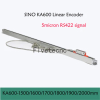SINO KA-600 1600 1700 1800 1900 2000 2100 2200mm 5um RS422 DRO Linear Glass Scale KA600 0.005mm Optical Encoder Milling Lathe