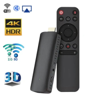 4K Mini TV Stick HD Wireless Network TV Stick TV Box Media Player 2.4G 5.8G Dual Frequency WiFi Streaming Smart Android TV Stick