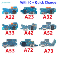1PCS USB Charger Dock Connector Board Fast Charging Port Flex Cable For Samsung Galaxy A73 A72 A22 A32 A33 A42 A52 A53