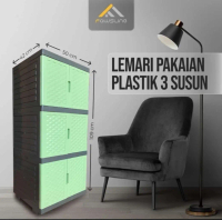 Lemari Plastik 3 Susun Fawsline
