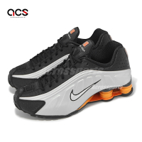 Nike 休閒鞋 Shox R4 男鞋 黑 銀 橘 彈簧鞋 復古 緩震 HQ1988-003