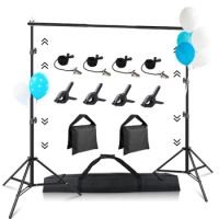 8.5*10FT Photography Backdrop Stand Aluminum Studio Photo Frame Professional Background Stands Support for Parties Wedding