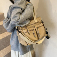 New Japanese Style Workwear Single Shoulder Bag for Men and Women, Ins Nylon Bag, College Student Tr