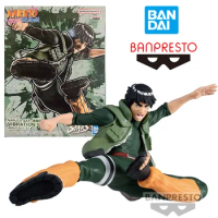 Bandai Namco Banpresto Vibration Stars Might Guy Naruto Shippuden 15Cm Original Anime Figure Model Kit Toy Gift Collection