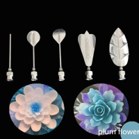 Vòi Phun Kim Nghệ Thuật Thạch, Bộ 5 Cái, Bền, Dụng Cụ Gelatin 3d, Vòi Phun Bánh Pudding Thạch, Vòi P