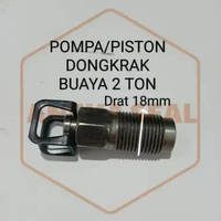 PISTON POMPA DONGKRAK BUAYA 2 TON DRAT 18mm DAN DRAT 16mm Drat mur 18mm