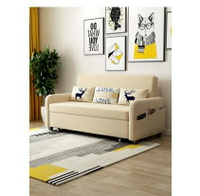 摺疊沙發床兩用可摺疊客廳小戶型1.2米雙人三人1.8米省空間帶儲物