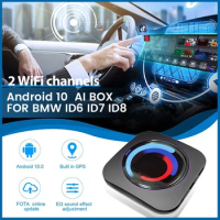 Android 10.0 System Carplay MMI AI Box for BMW ID6/7/8 Plug and Play 8Core 4G 64G Wifi Support YouTube Netflix SIM Card TV Aibox