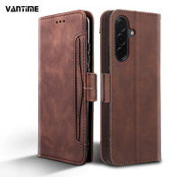 Vantime for Samsung Galaxy A36 A56 5G Case 2 in 1 Wallet Card Slots PU Leather Full Protection Cover