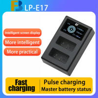 FB LP-E17 battery LCD dual USB charger for Canon R10 R50 R100 camera R8 RP 850D 800D 760D 750D 200D 77D m6ii M5 M3 200D II