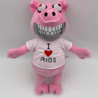 Dark Deception Plush stuffed toy from the game Dark Deception, pink pig doll