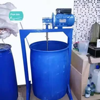 Mesin Pengaduk Sabun Cair 200 Liter Stainless Steel 316 - Alat Mixer Deterjen Laundry Shampoo