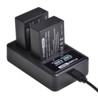 DMW-BLC12 DMW-BLC12E DMW-BLC12PP Battery and LED Charger for Panasonic Lumix DMC-G85 DMC-FZ200 DMC-FZ1000 DMC-G5 DMC-G6 G7 GH2