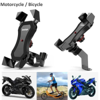 New Bike Motorcycle Bicycle Phone Holder Support Handlebar Rearview Mirror Mount Clip Bracket Mobile Phone Holders Stands