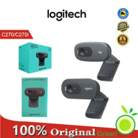 LOGITECH C270 / C270i Computer Web Camera, HD Video Webcam with Built-in Microphone 720P, USB 2.0, logitech, 100% Original