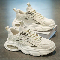 New Summer Men's Shoes: Breathable Dad Shoes, Trendy Versatile Thick-Soled Sneakers, Casual Running