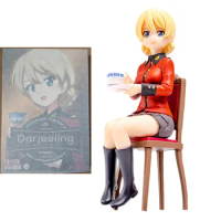 Original GIRLS Und PANZER Model Kit Anime Figure Darjeeling 1/20 Action Figures Collectible Ornaments Toys Gifts for Kids Dolls