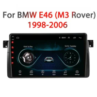 2Din For BMW E46 M3 318/320/325/330/335 1998-2006 5G Android 12 Navigation GPS Car Stereo Radio Multimedia Video Player
