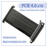 White Black PCIe 4.0 Riser Cable X16 [RTX3090 RX6900XT GTX3080ti RX5700xt] Gaming PCI-Express Gen 4.0 for GPU ITX A4 K39 K55 G5