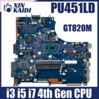 PU451LD Notebook Mainboard For Asus PRO451L PU451LA PU451L PU451LD Laptop Motherboard W/I3 I5 I7 4th Gen GT820M/1G 100% Test